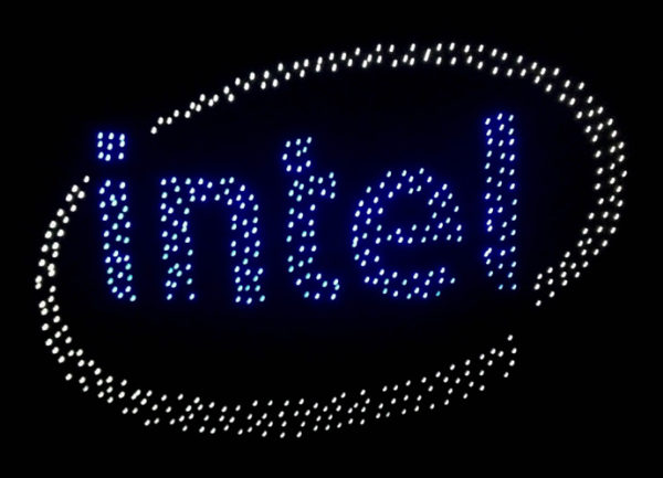 Intel set a Guinness World Record when the company flew 500 Intel Shooting Star drones simultaneously on Oct. 7, 2016, in Hamburg, Germany. The record for the Most UAVs Airborne Simultaneously beat a previous record of 100 set by Intel less than a year earlier. (Source: Intel Corporation)