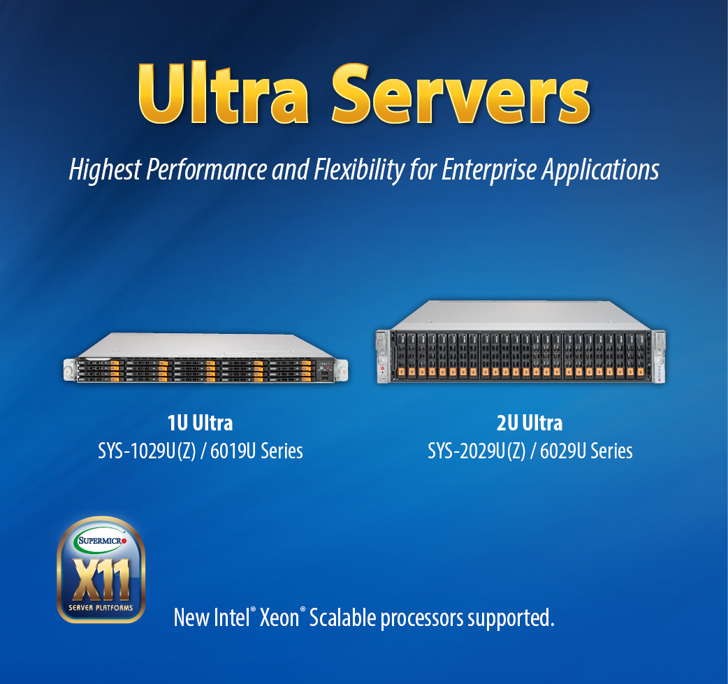 Supermicro เปิดตัว Server X11 Generation ใหม่ รองรับ Intel Xeon ...