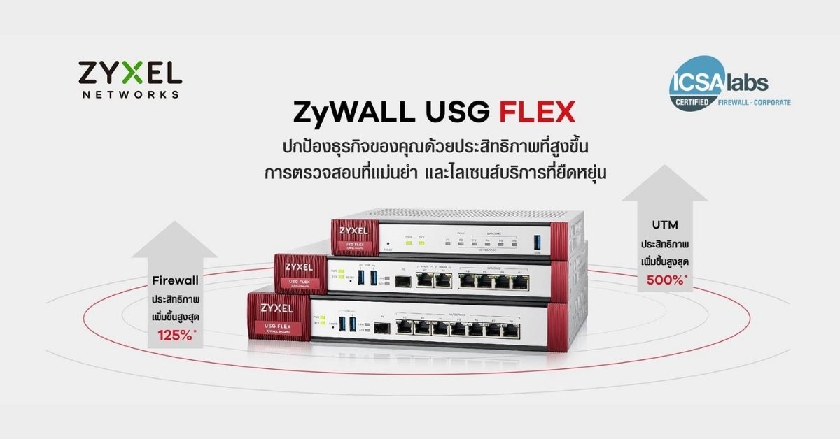 [Guest Post] ไฟร์วอลล์ ZyWALL USG FLEX จากไซเซลได้รับ ICSA Labs ...