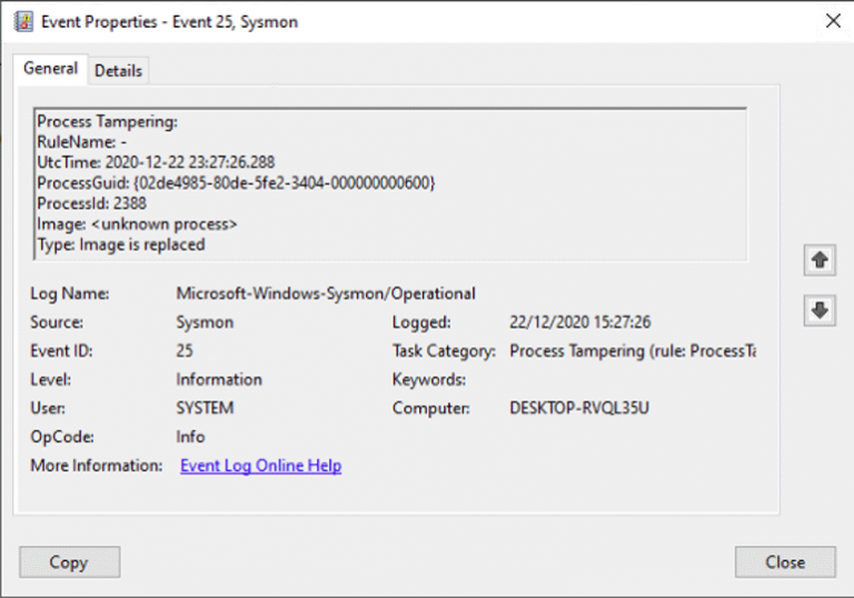 Microsoft เพิ่มความสามารถให้ Sysmon 13 สามารถตรวจจับการแก้ไขโปรเซสของม ...