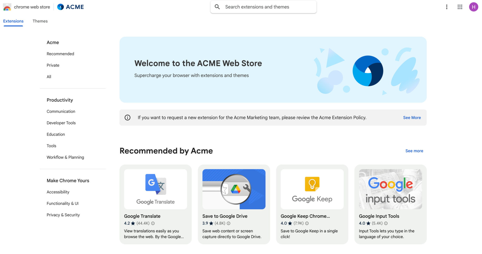Google เปิดตัว Chrome Web Store เวอร์ชันองค์กร เพิ่มฟีเจอร์ควบคุม ...