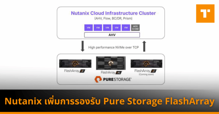 Nutanix เพิ่มการรองรับ Pure Storage FlashArray ตอบโจทย์การใช้ข้อมูล ...